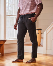Load image into Gallery viewer, Black Linen Lounge Pants