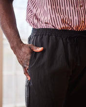 Load image into Gallery viewer, Black Linen Lounge Pants