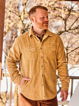 Load image into Gallery viewer, Golden Corduroy Shirt Jacket