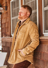 Load image into Gallery viewer, Golden Corduroy Shirt Jacket