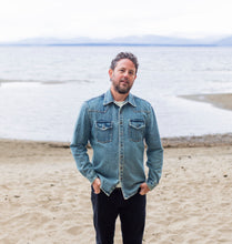 Load image into Gallery viewer, The World Traveler Denim Shirt Jacket