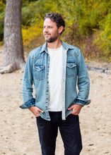 Load image into Gallery viewer, The World Traveler Denim Shirt Jacket