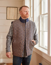 Load image into Gallery viewer, Blue Lagoon Reversible Jacquard Vest
