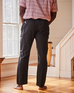 Black Linen Lounge Pants