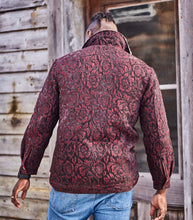 Load image into Gallery viewer, Roses After Dark Jacquard Jacket with Fleece Lining
