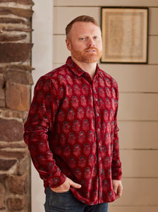 Fine Wine Velvet Shirt