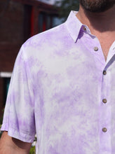 Load image into Gallery viewer, Purple Haze Tie Dye Short Sleeve Shirt
