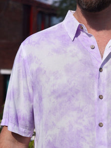 Purple Haze Tie Dye Short Sleeve Shirt