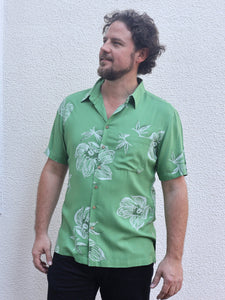 Green Fields Aloha Shirt