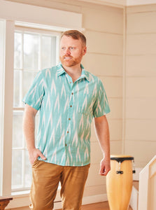 Mojito Mint Short Sleeve Ikat Shirt
