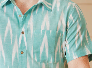 Mojito Mint Short Sleeve Ikat Shirt