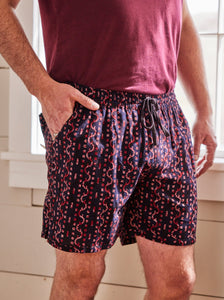 Red Flying with Dragons Shorts