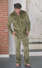 Load image into Gallery viewer, Shaken Not Stirred Matching Velvet Shirt and Pants Set
