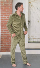 Load image into Gallery viewer, Shaken Not Stirred Matching Velvet Shirt and Pants Set
