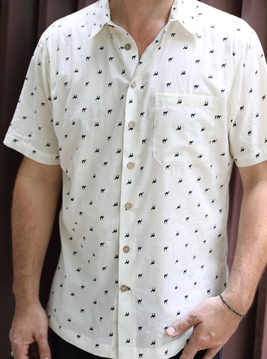 Pushkar Camel Fair (Ecru) Short Sleeve Shirt
