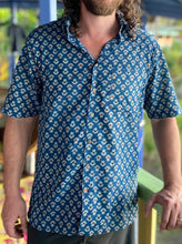 Load image into Gallery viewer, Zen Indigo Short Sleeve Shirt
