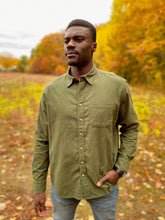 Load image into Gallery viewer, Evergreen Corduroy Long Sleeve Shirt
