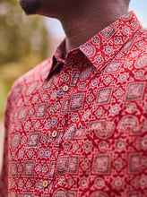 Load image into Gallery viewer, Shaping Journeys Long Sleeve Shirt (hand-block printed)
